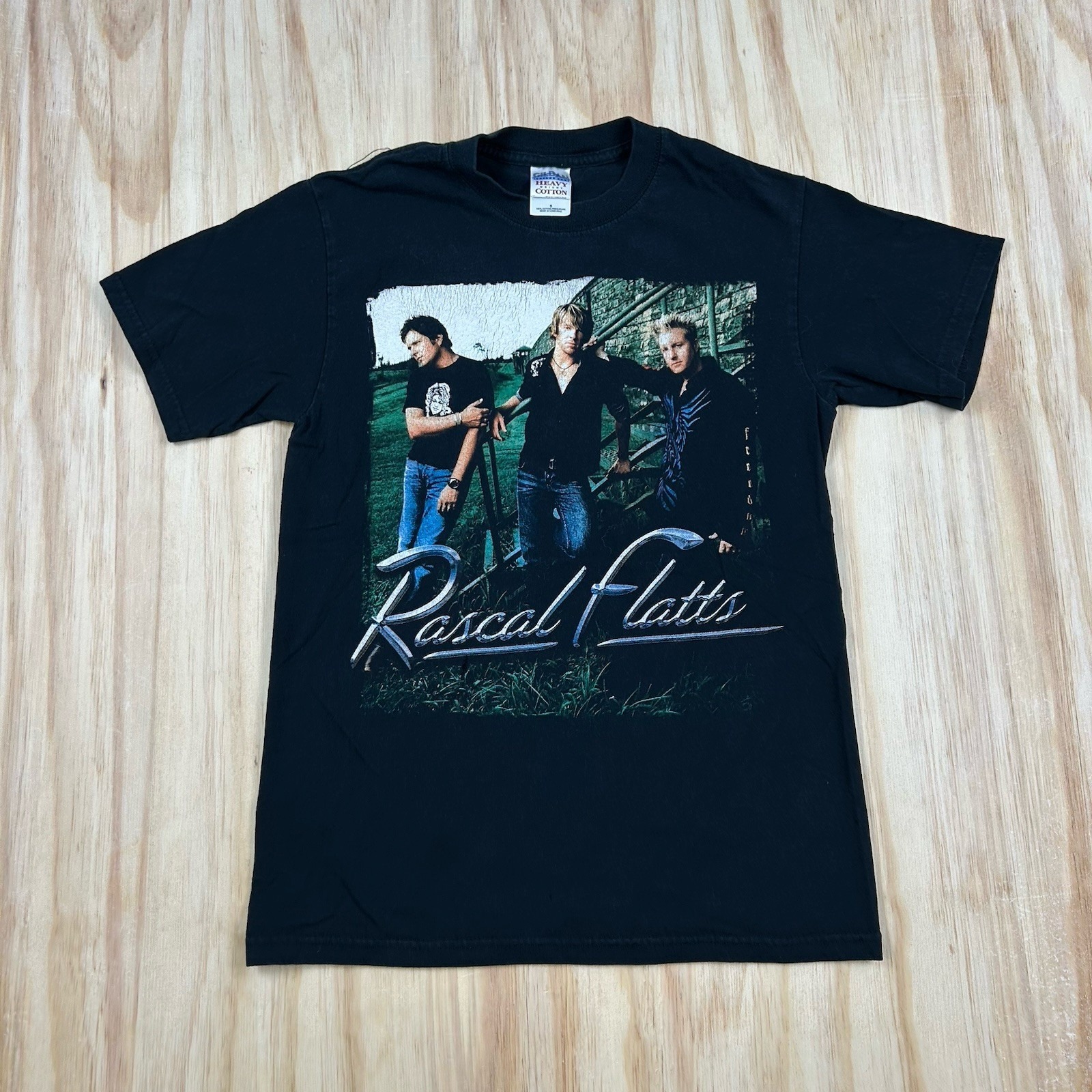 Rascal Flats Heres To You Tour Crew Short Slv Graphic Print T Shirt Top Small
